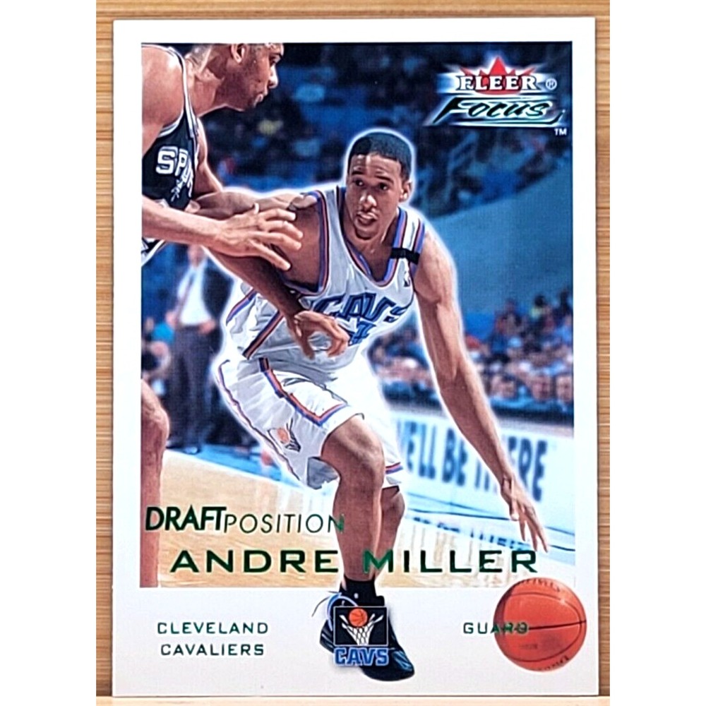 2000-01 FLEER FOCUS ANDRE MILLER DRAFT‎ POSITION  #D/100 ULTRA RARE CAVS